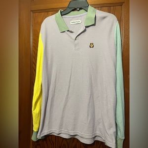 Teddy Fresh long sleeve color block shirt